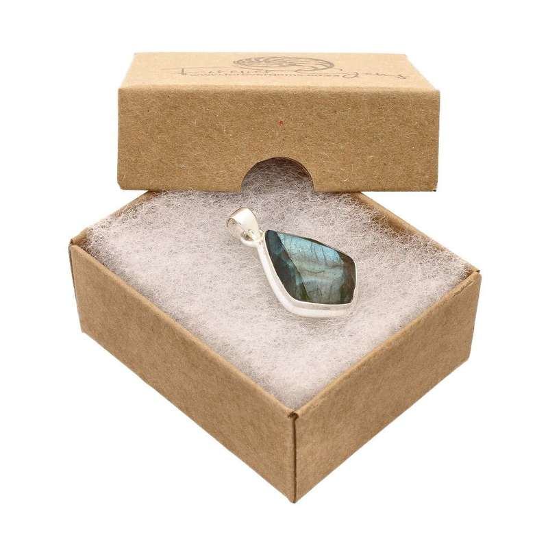 Faceted Labradorite Sterling Silver Necklace