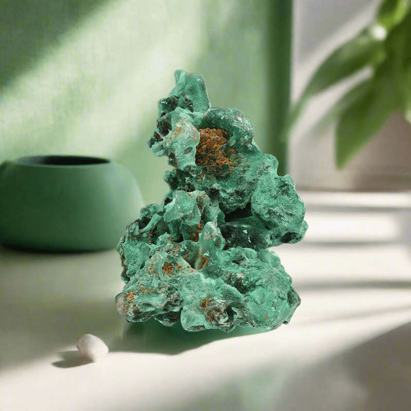 Fibrous Malachite from Miringi Mine