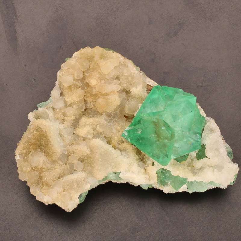 Rare Riemvasmaak Fluorite with Quartz Specimen