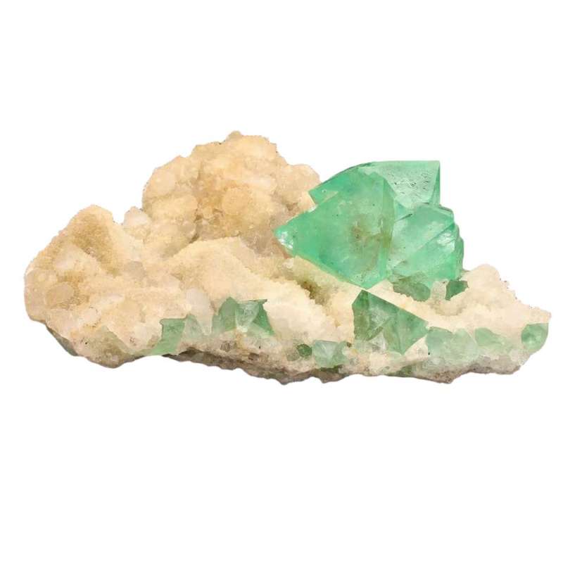 Rare Riemvasmaak Fluorite with Quartz Specimen