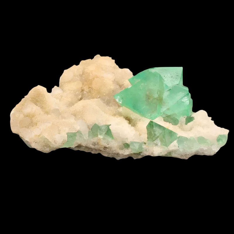 Rare Riemvasmaak Fluorite with Quartz Specimen