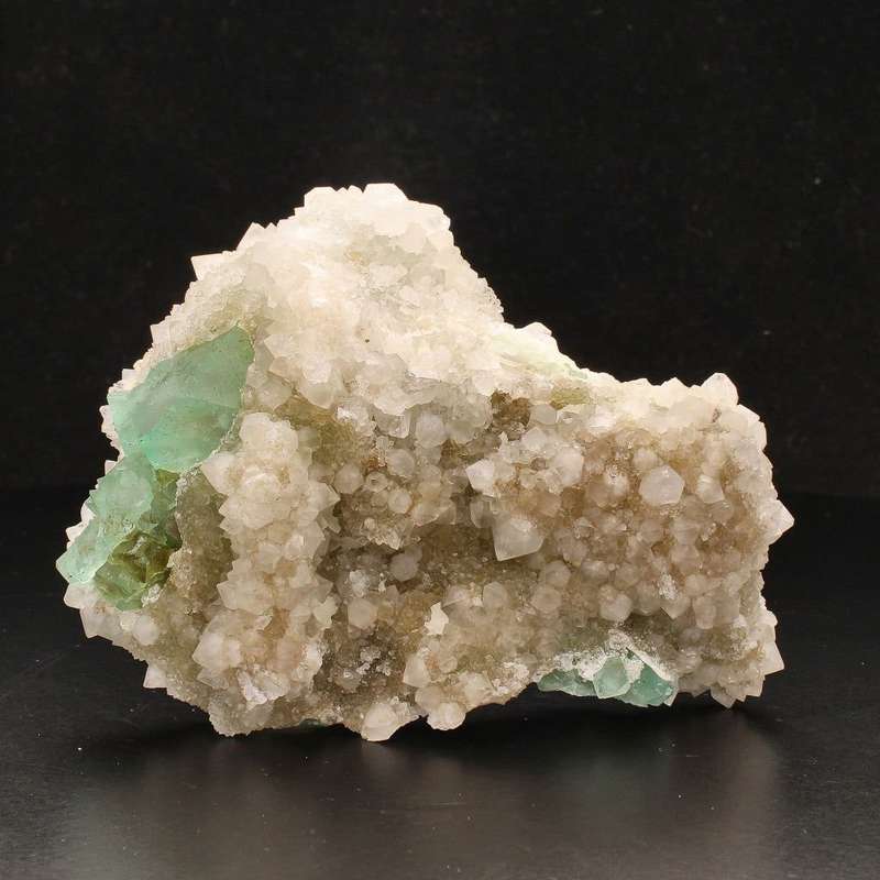 Quartz-Encrusted Fluorite Octahedra Beauty