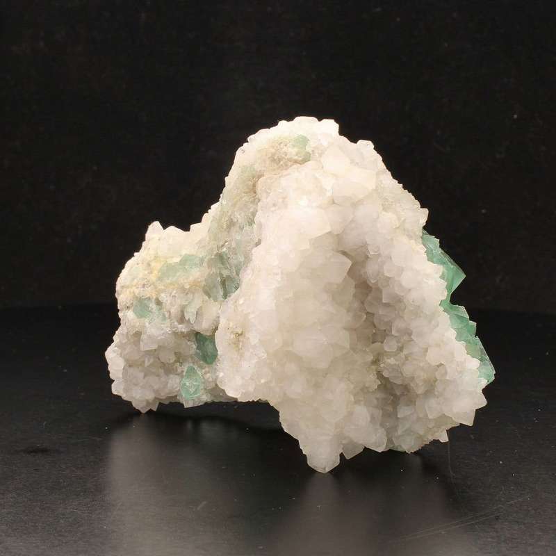 Quartz-Encrusted Fluorite Octahedra Beauty