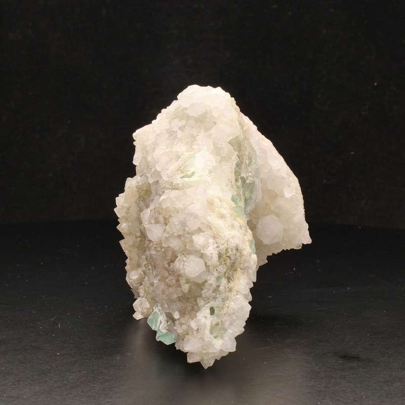 Quartz-Encrusted Fluorite Octahedra Beauty