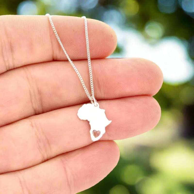 Heart of Africa: Africa Heart Cutout Necklace