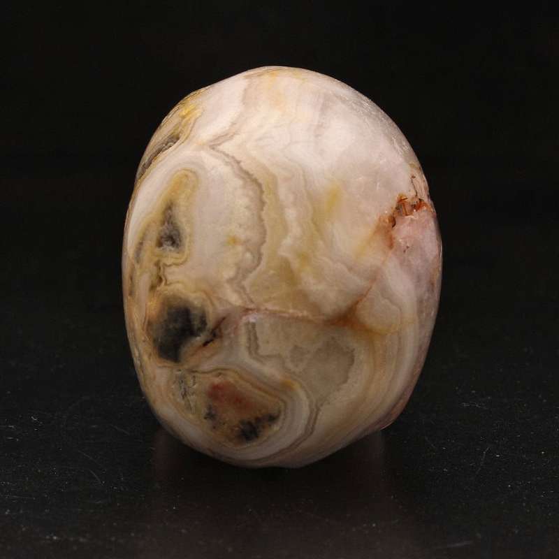 Whimsical Wisdom: Crazy Lace Agate Skull