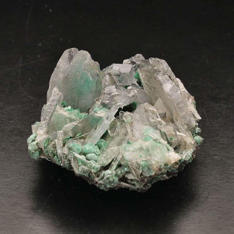 Miniature Baryte and Malachite