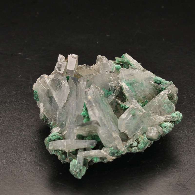 Miniature Baryte and Malachite