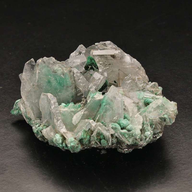 Miniature Baryte and Malachite