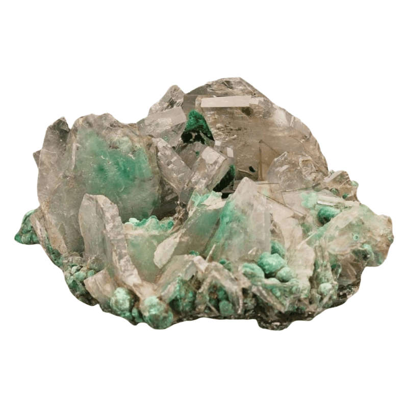 Miniature Baryte and Malachite