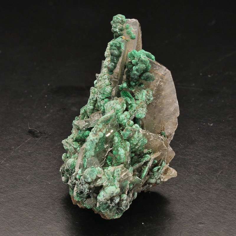 Miniature Size Baryte and Malachite