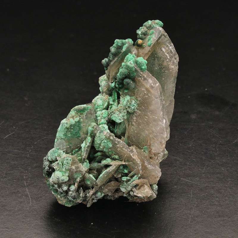 Miniature Size Baryte and Malachite