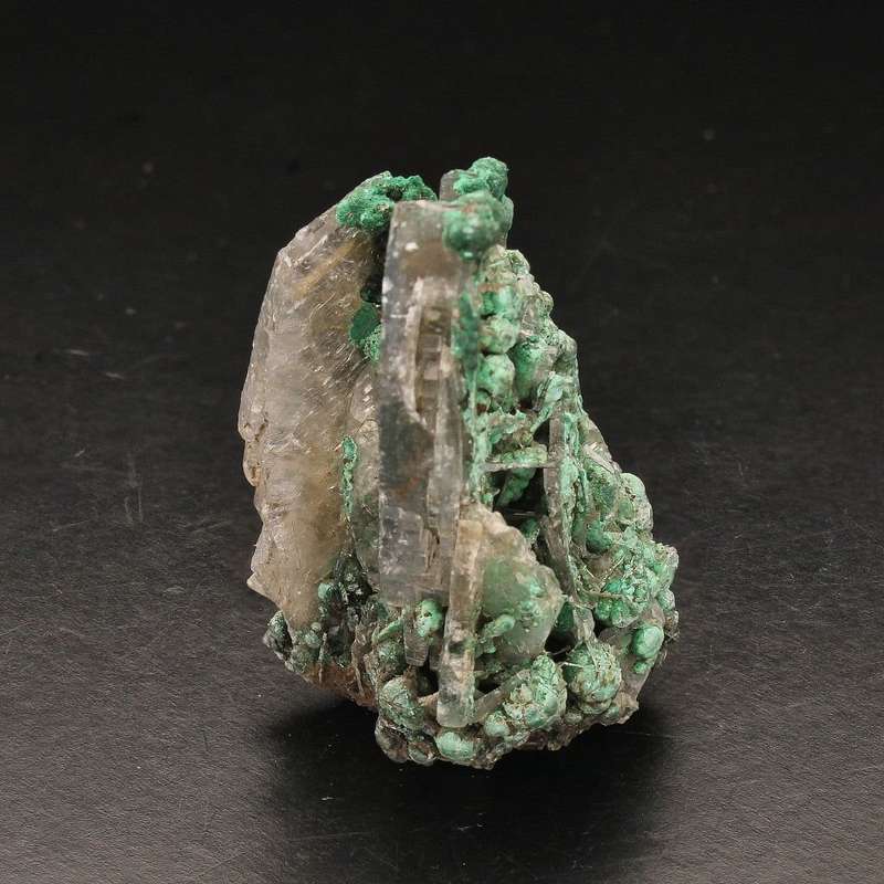 Miniature Size Baryte and Malachite