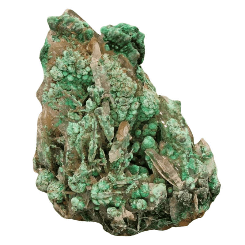Miniature Size Baryte and Malachite
