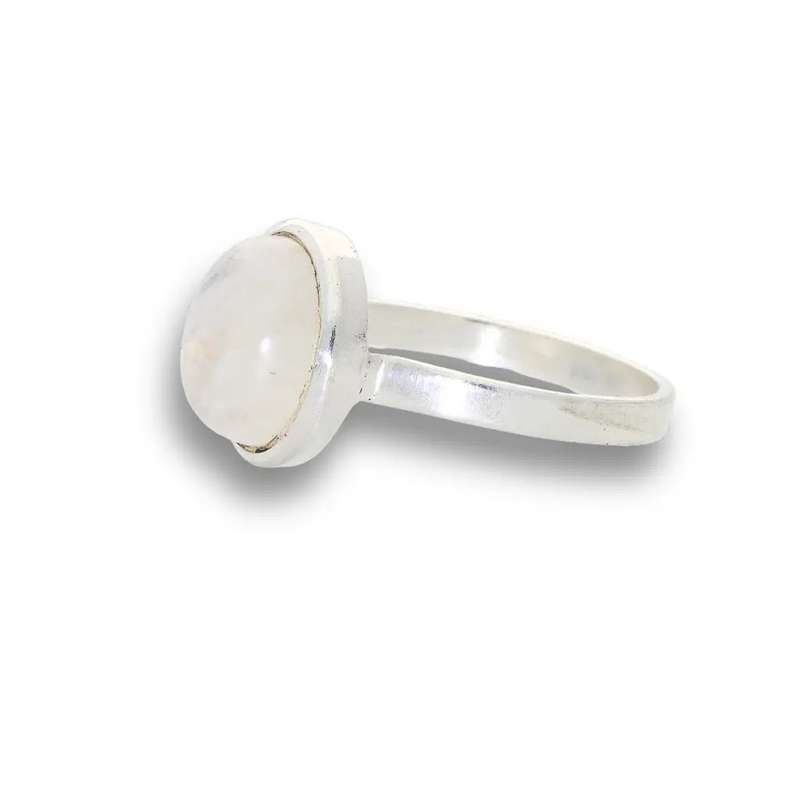 Moonstone Magic: Serene Glow Oval Ring