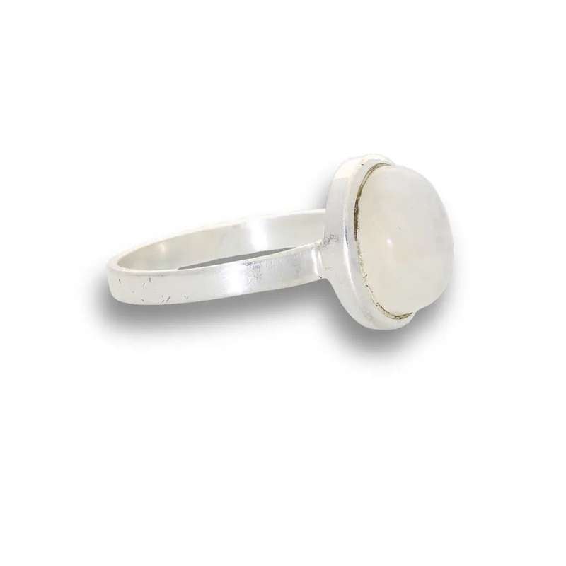 Moonstone Magic: Serene Glow Oval Ring