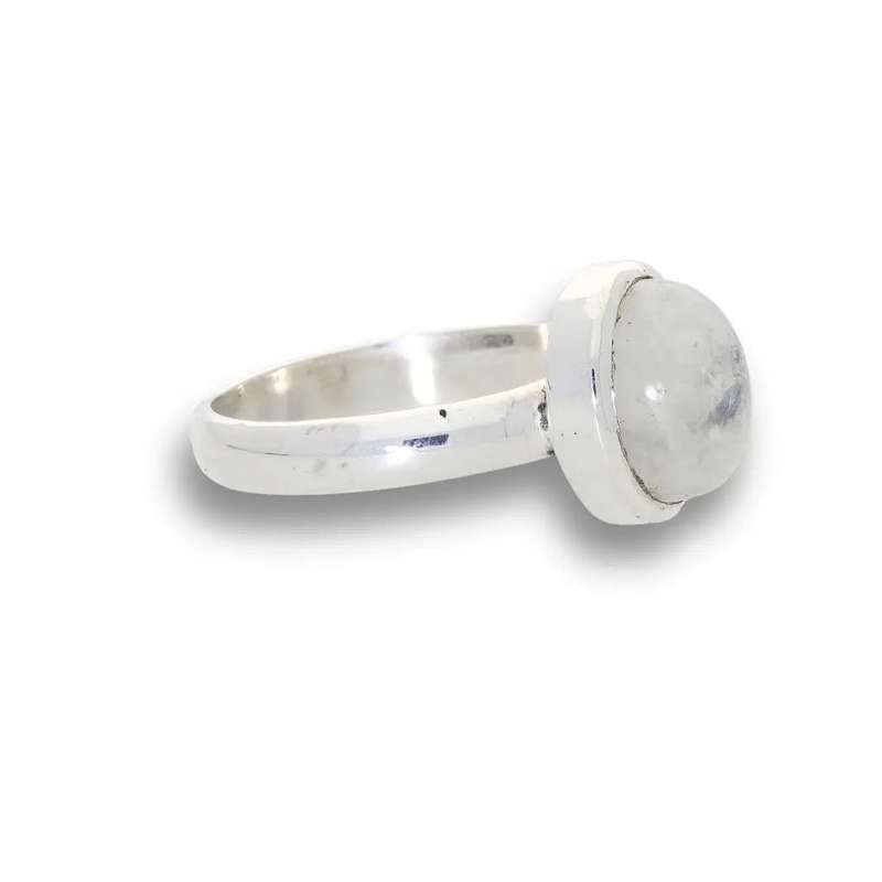 Moonstone Magic: Serene Glow Oval Ring