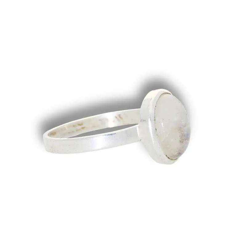 Moonstone Magic: Serene Glow Oval Ring
