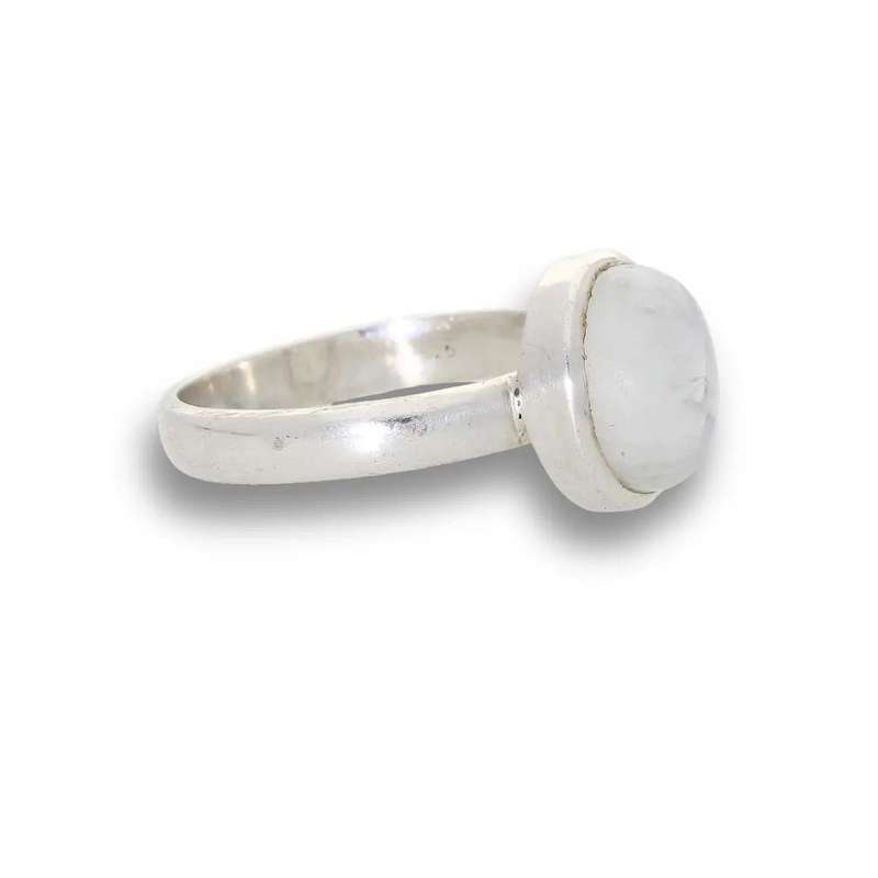 Moonstone Magic: Serene Glow Oval Ring