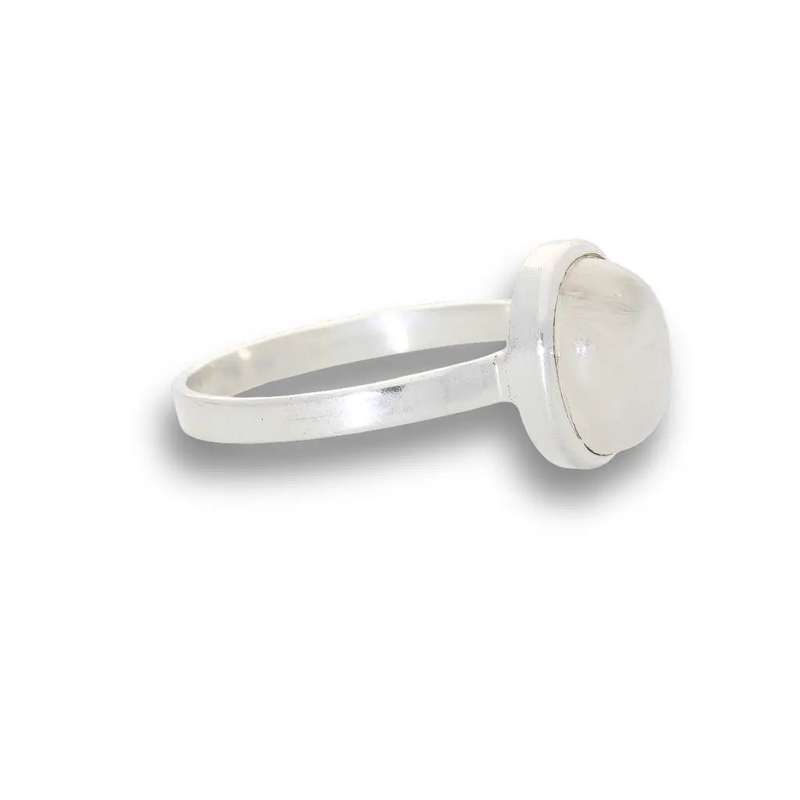 Moonstone Magic: Serene Glow Oval Ring