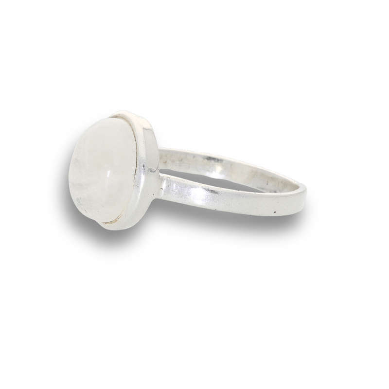 Moonstone Magic: Serene Glow Oval Ring