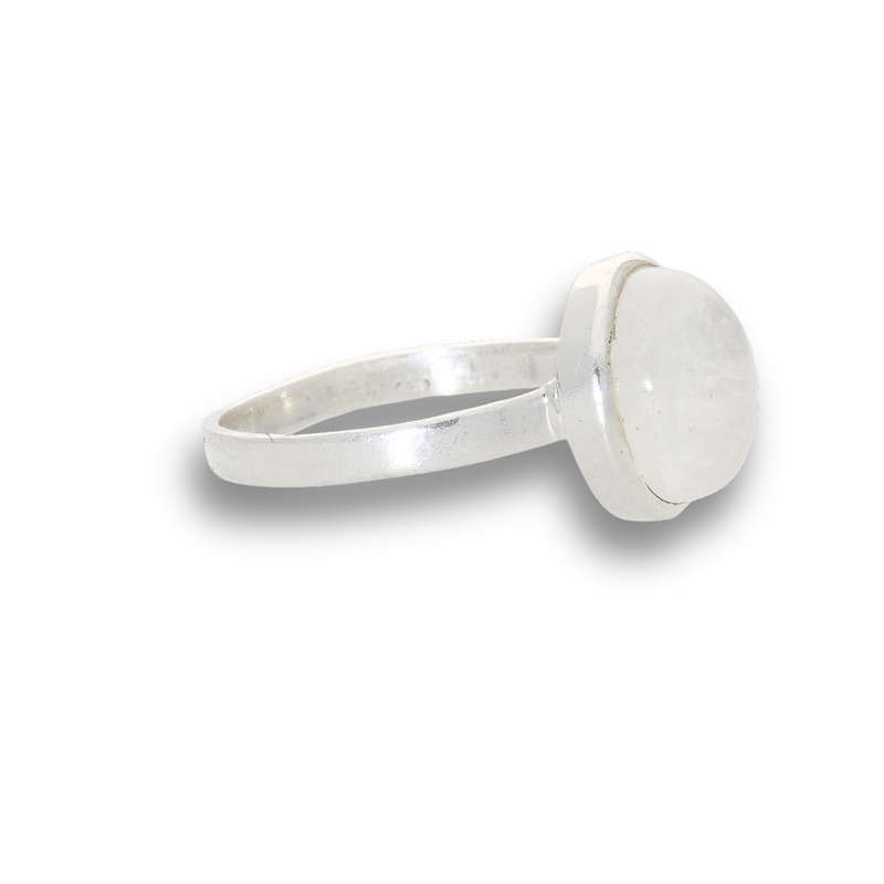 Moonstone Magic: Serene Glow Oval Ring
