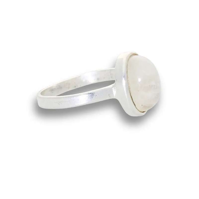 Moonstone Magic: Serene Glow Oval Ring