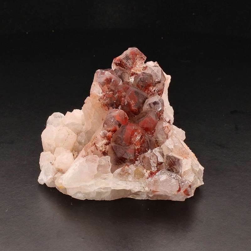 Orange River Hematite Quartz Cluster
