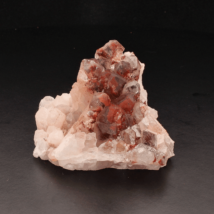Orange River Hematite Quartz Cluster