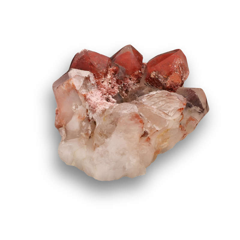 Orange River Phantom Quartz Crystal Small Cluster