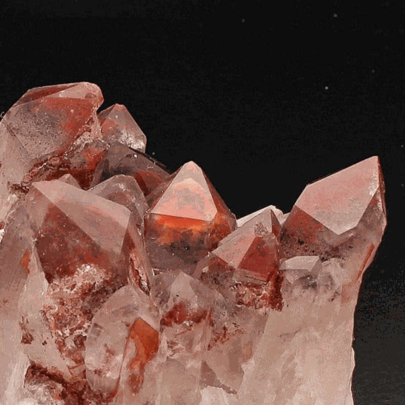 Hematite-Enriched Orange River Quartz