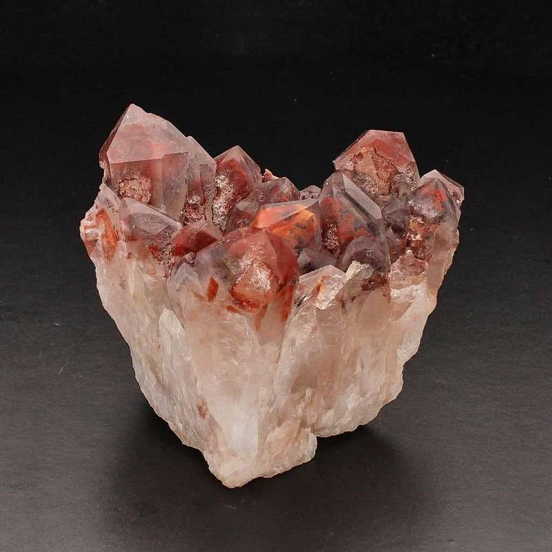 Hematite-Enriched Orange River Quartz
