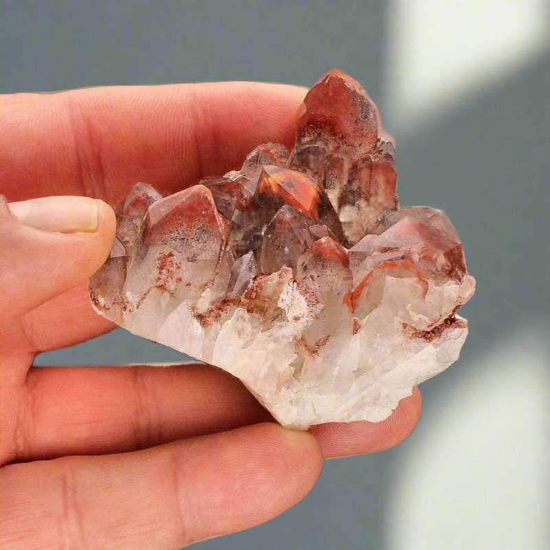 Hematite-Enriched Orange River Quartz