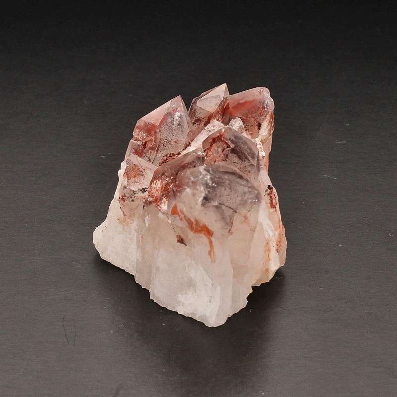 Rare Hematite Orange Quartz Crystal
