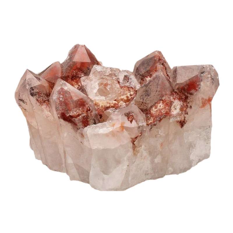 Rare Hematite Orange Quartz Crystal