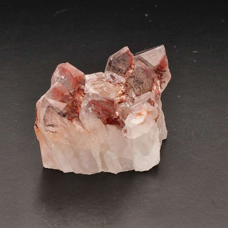 Rare Hematite Orange Quartz Crystal