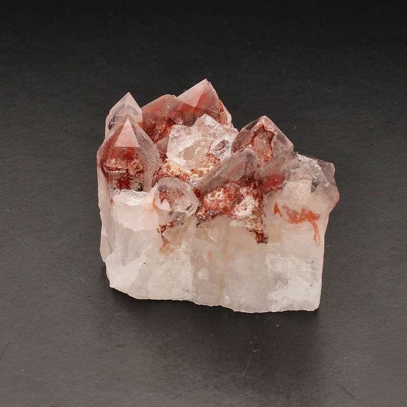 Rare Hematite Orange Quartz Crystal