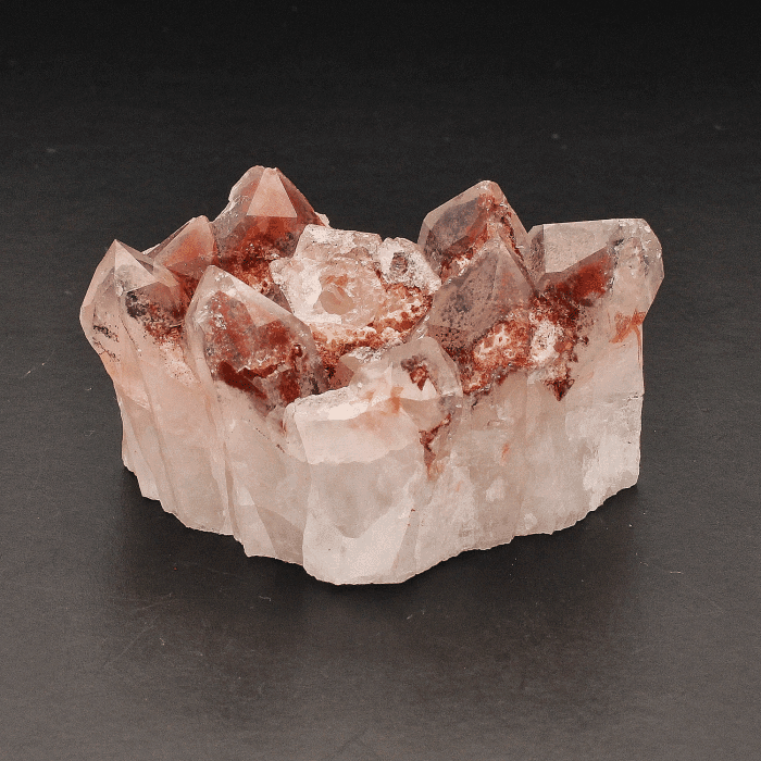 Rare Hematite Orange Quartz Crystal