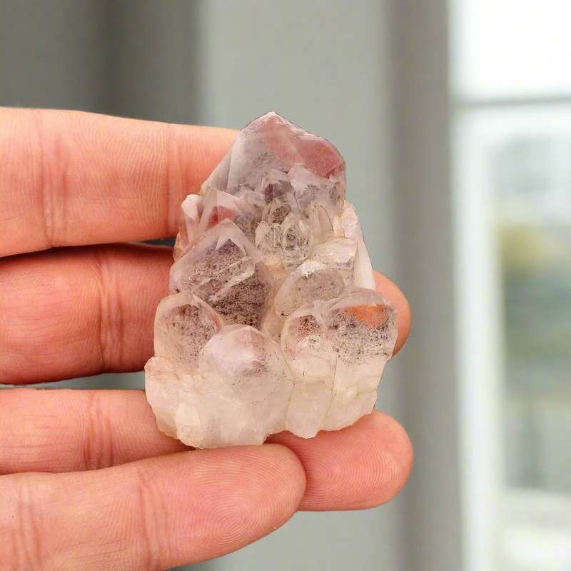Miniature Orange River Quartz Crystal Cluster