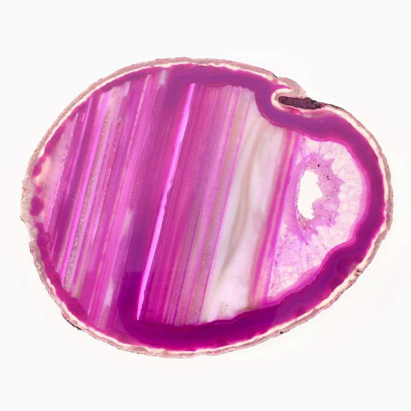 Pink Agate Slice: Balance & Harmony