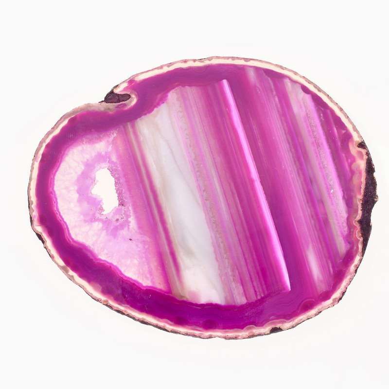 Pink Agate Slice: Balance & Harmony