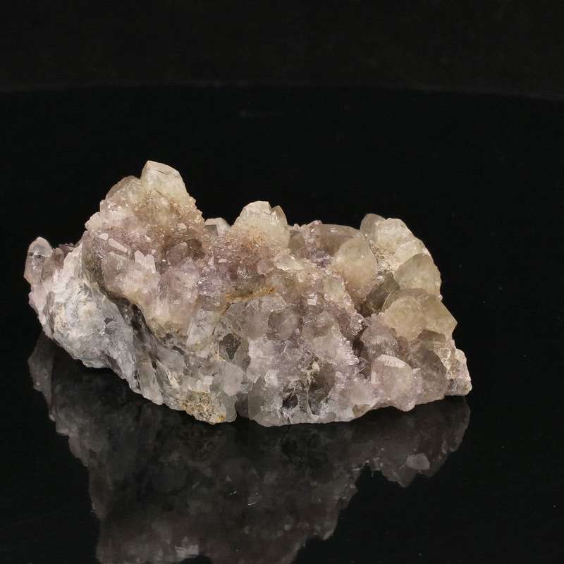Prasiolite and Amethyst Crystal Cluster: Northern Cape Gem