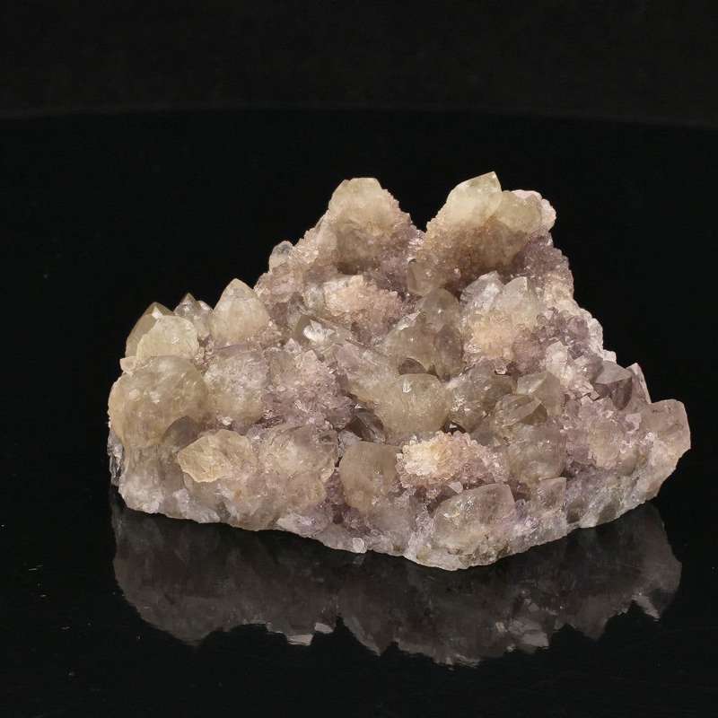 Prasiolite and Amethyst Crystal Cluster: Northern Cape Gem