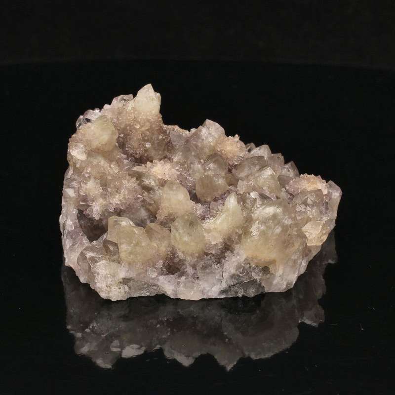 Prasiolite and Amethyst Crystal Cluster: Northern Cape Gem