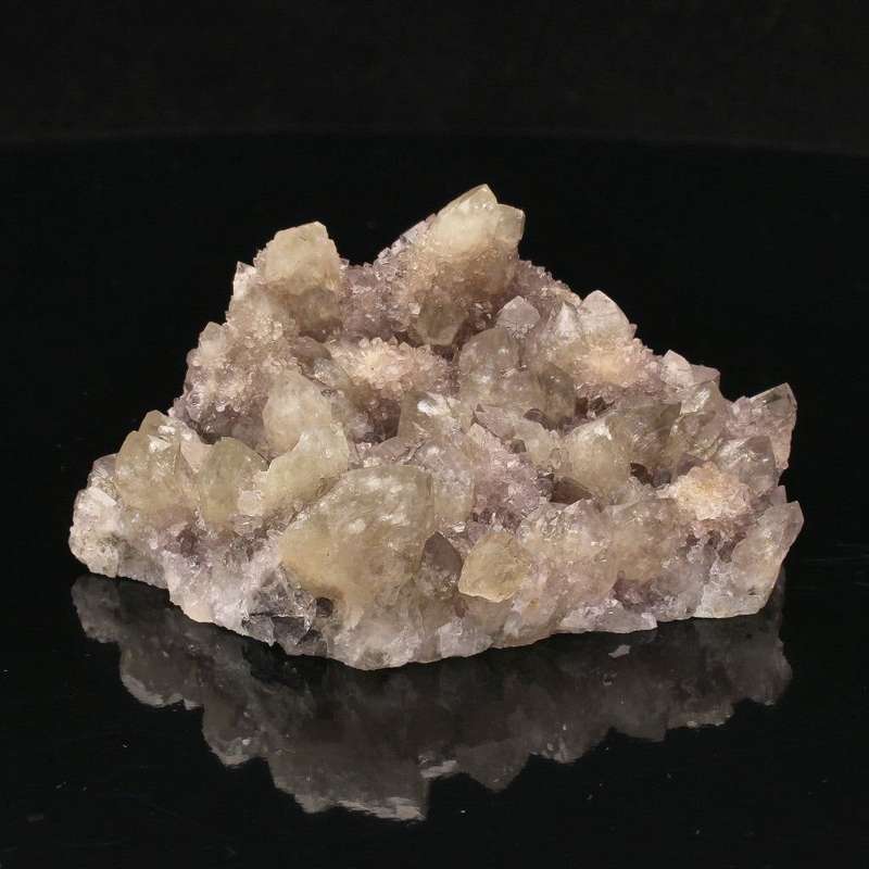 Prasiolite and Amethyst Crystal Cluster: Northern Cape Gem