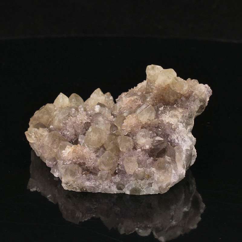 Prasiolite and Amethyst Crystal Cluster: Northern Cape Gem
