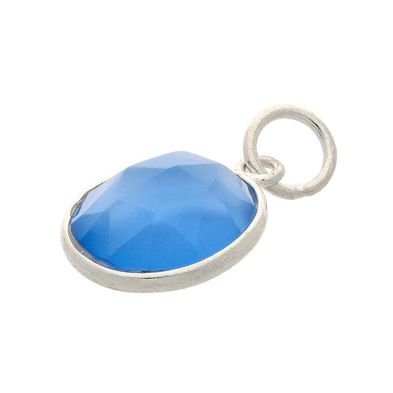 Radiant Reversible Blue Chalcedony Sterling Silver Necklace