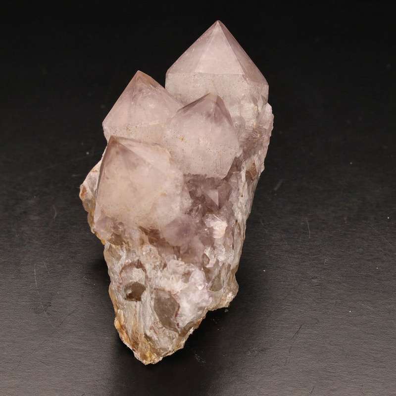 Rarity Northern Cape Smoky Amethyst Cactus Quartz Cluster