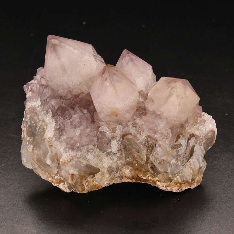 Rarity Northern Cape Smoky Amethyst Cactus Quartz Cluster
