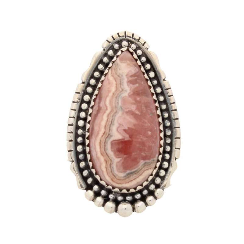 Rhodochrosite Sterling Silver Ring